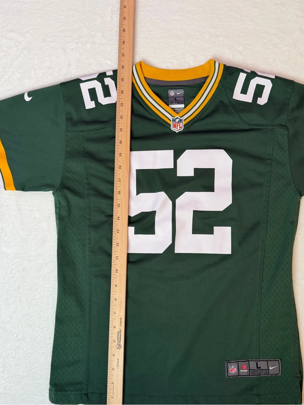 Nike Green Bay Packers Clay‎ Matthews #52 NFL Jersey Youth Large Green